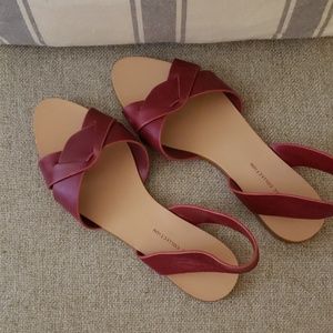 Red Sandals with backstrap